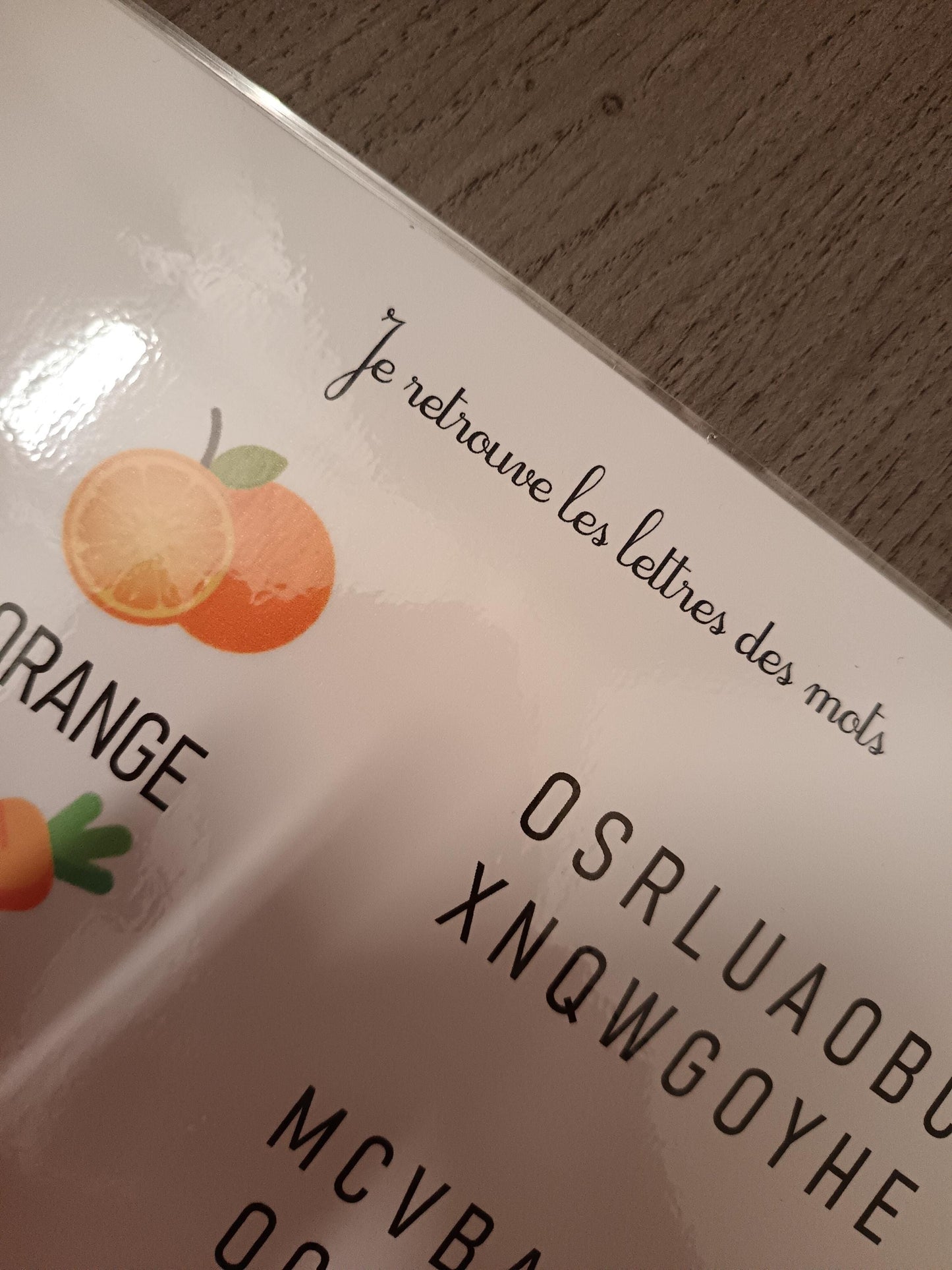 Livret - Fruits et légumes