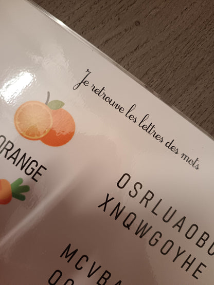 Livret - Fruits et légumes