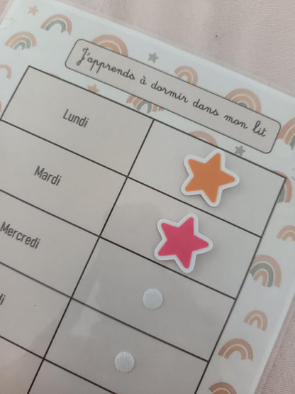 J'apprends à dormir dans mon lit