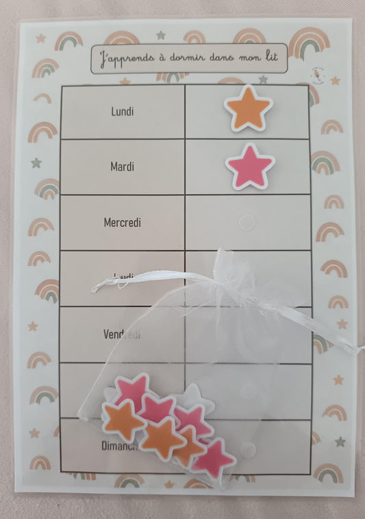 J'apprends à dormir dans mon lit